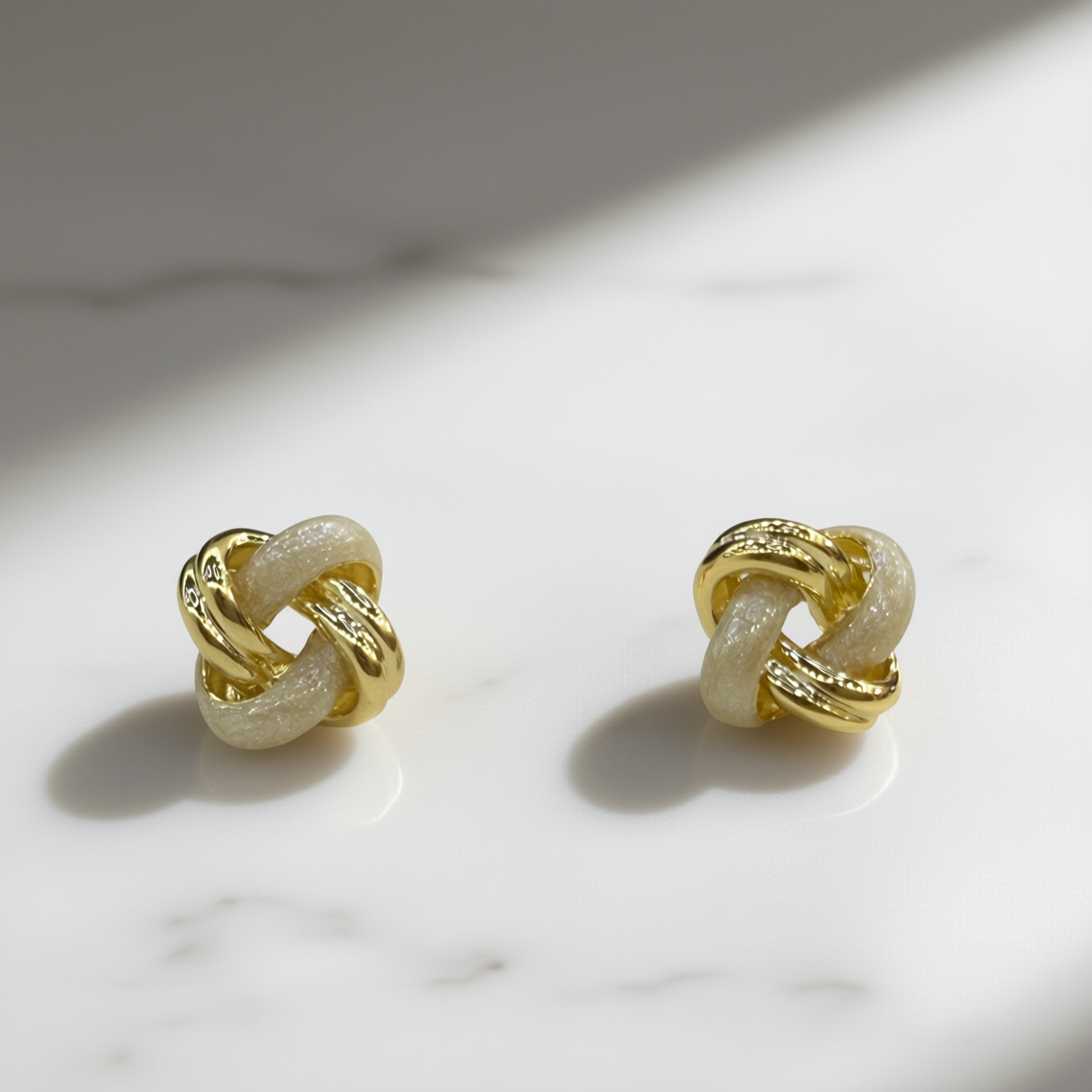 Intertwined Knot Stud Earrings