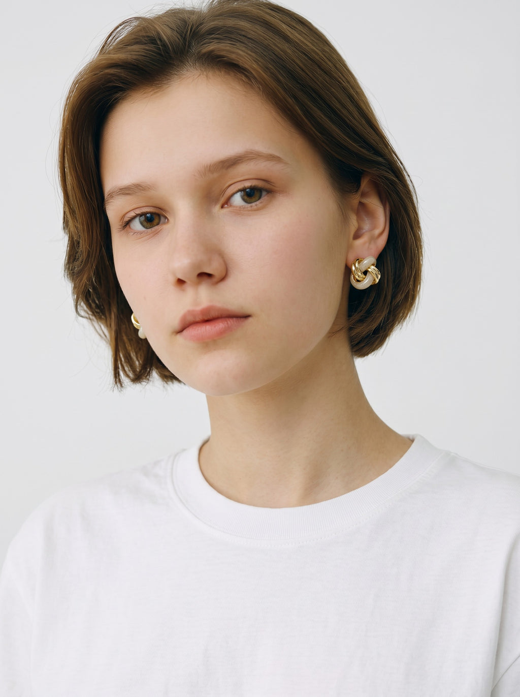 Intertwined Knot Stud Earrings