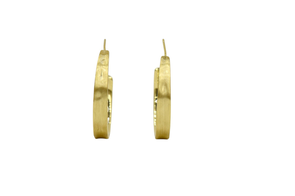 EvelynSylv XF 18K Gold Plated Zirconia Hoop Earrings