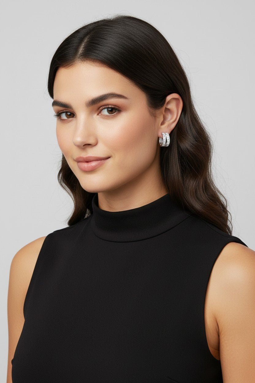 Modern Sculptural Gold Earrings