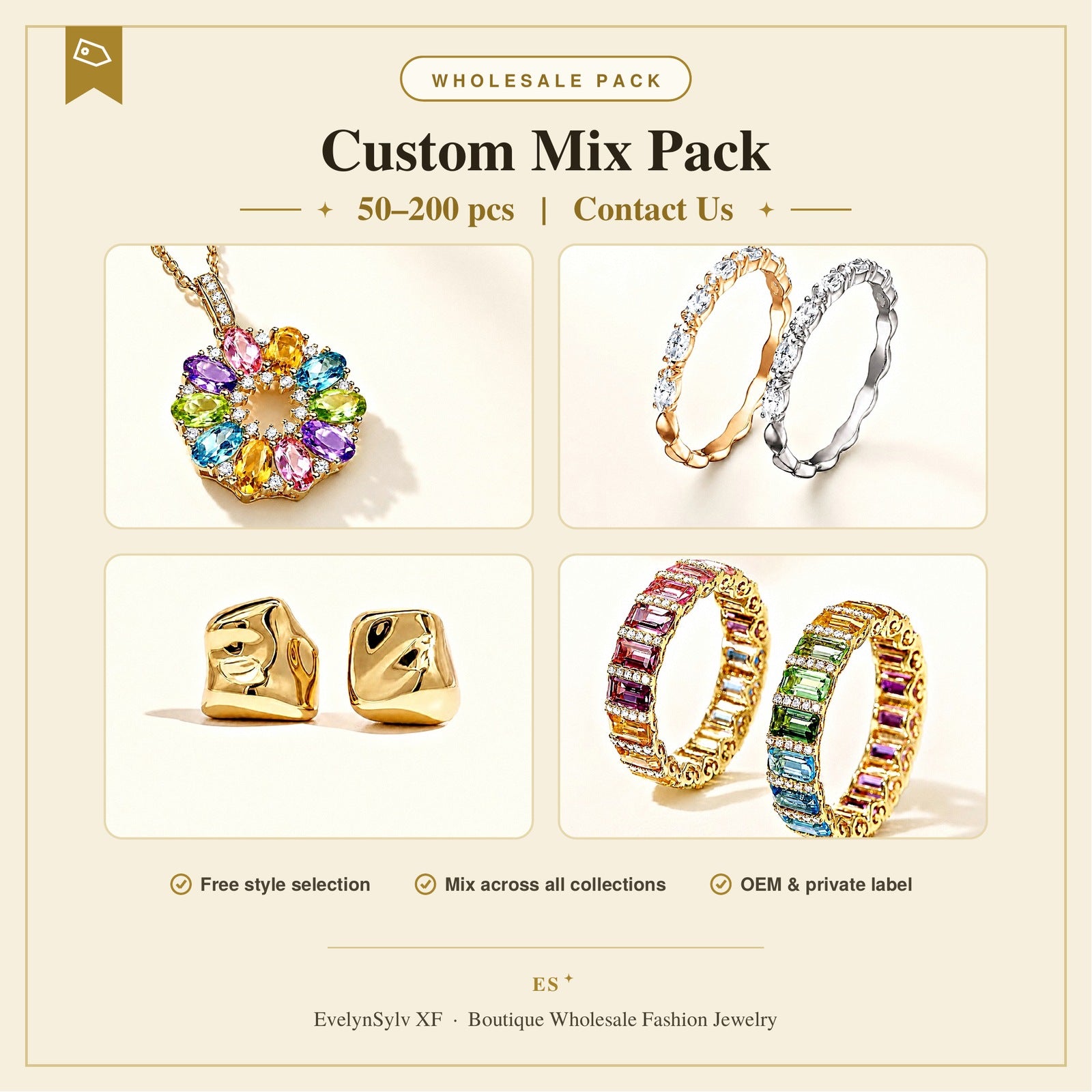 Custom Mix Pack — 50–200 Pieces