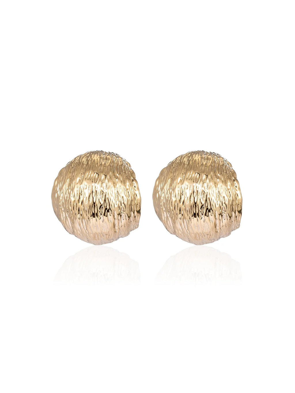 Textured Dome Stud Earrings