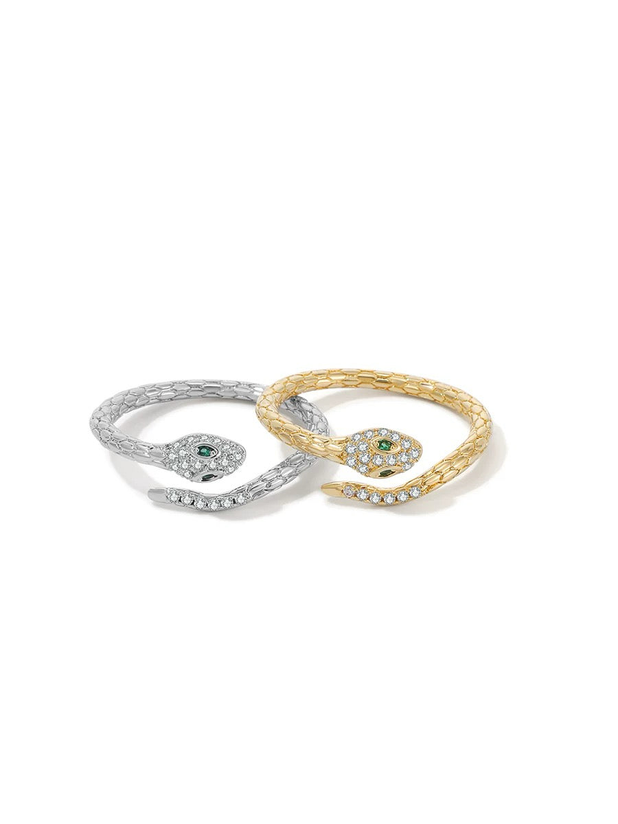 Zirconia Snake Wrap Ring