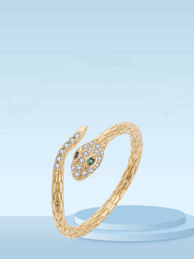 Zirconia Snake Wrap Ring