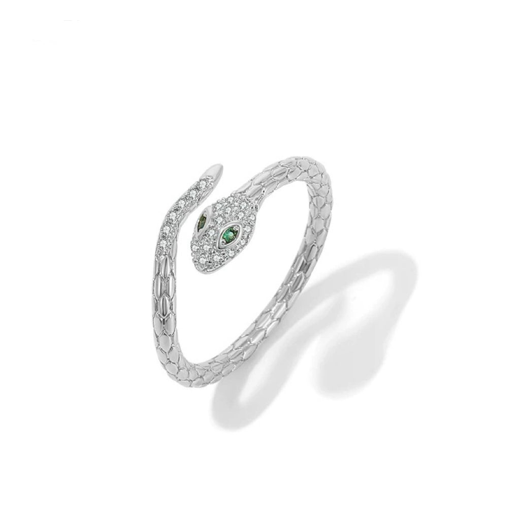 Zirconia Snake Wrap Ring