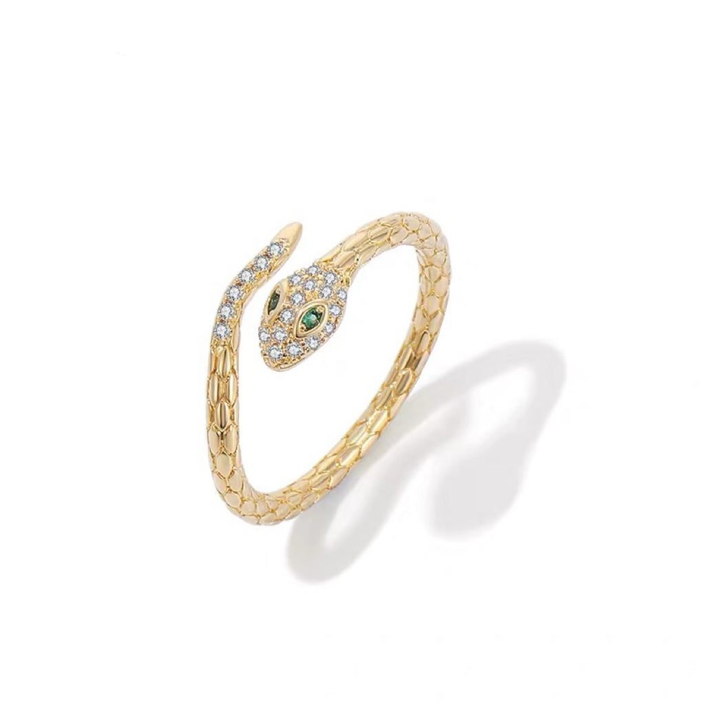 Zirconia Snake Wrap Ring
