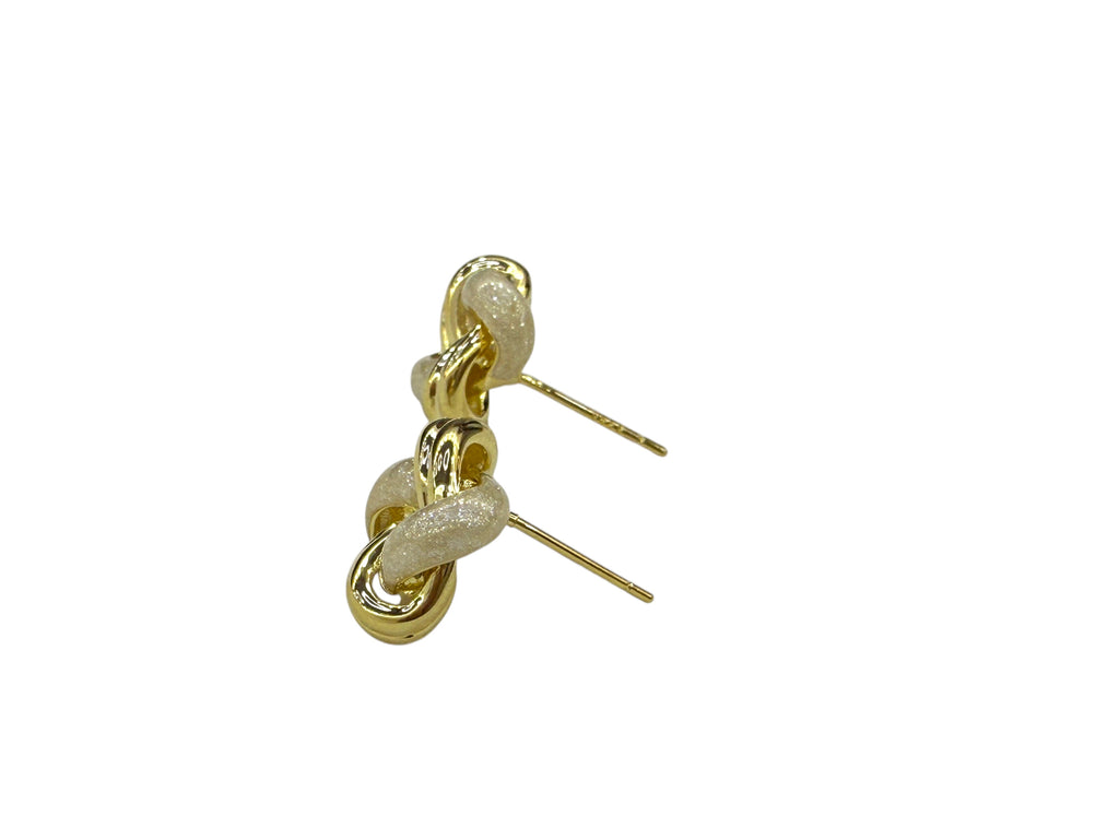 Intertwined Knot Stud Earrings