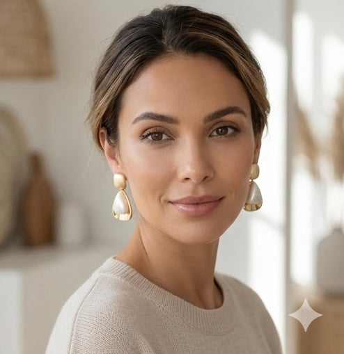 Aurora Pearl Drop Earrings